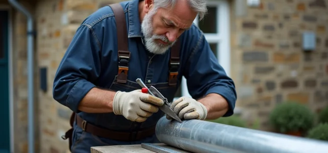 Comment couper une descente de gouttière en zinc proprement : conseils et méthodes efficaces Comment couper une descente de gouttière en zinc proprement : conseils et méthodes efficaces