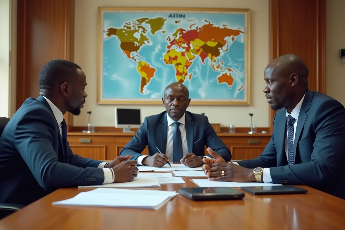 Réunion politique de professionnels béninois à Porto-Novo, débat sur les enjeux politiques actuels du Bénin